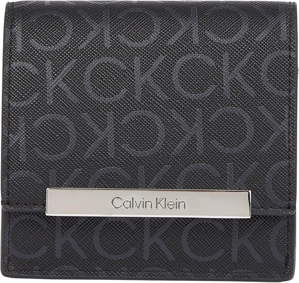 Calvin Klein K60k612443 Femeie Portofel Femei Naty Shop Negru (negru Monogram Pu) Os