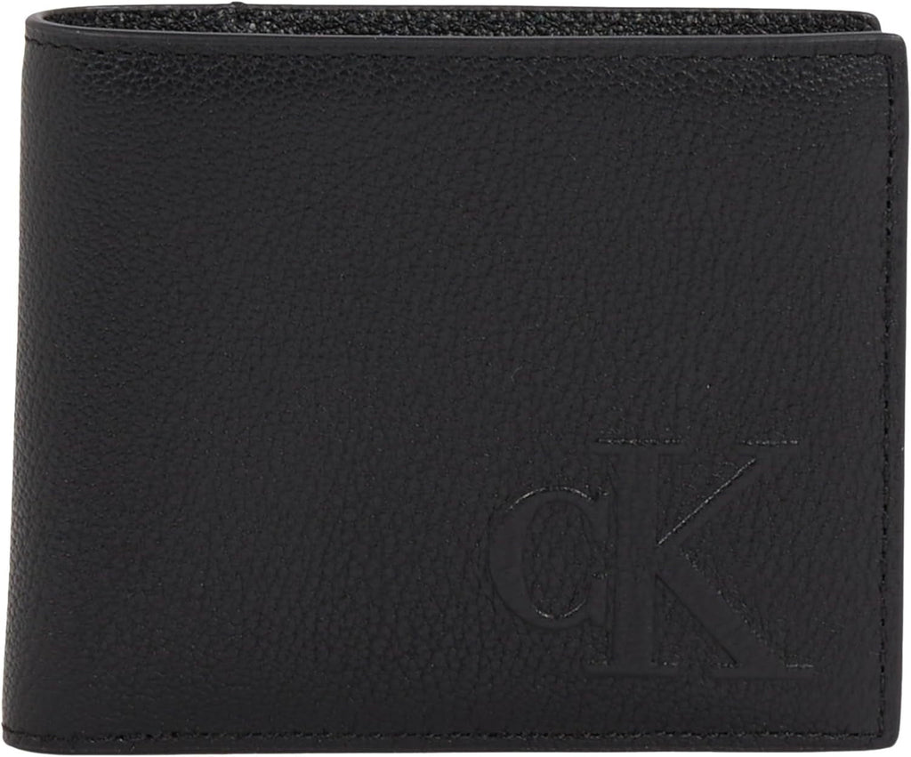 Calvin Klein Men's Sculpted Impression Billfod Cc Lv04g1022g Travel Accessories Bi-Fold Wallet Portofel Barbati Naty Shop Negru (Na Black) Os