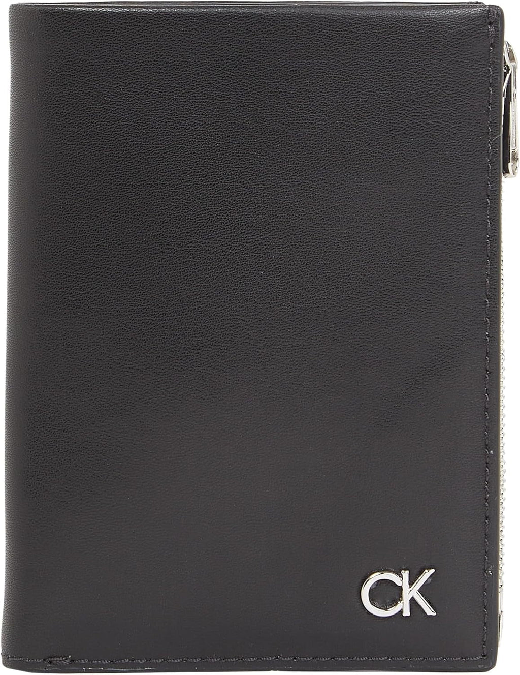 Calvin Klein METAL CK TRIFOLD 6CC W/DETACH C Portofel pentru bărbați, Black (Ck Black), OS Portofel Barbati Naty Shop Titlu implicit