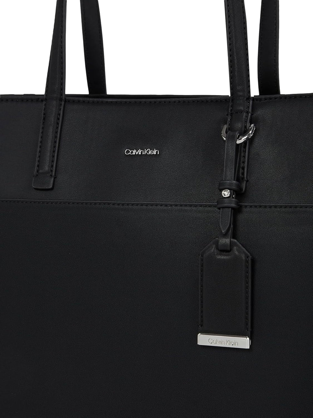 Calvin Klein Women's Shopper Must Medium cu fermoar, Negru (Ck Black), Marime unica Genti Femei Naty Shop