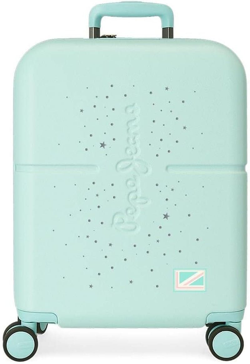 Cărucior de cabină Pepe Jeans Jane, 40 x 55 x 20 cm, negru, 40x55x20 cms, valiză de cabină Bagaje și echipament de călătorie Naty Shop Turcoaz Geantă extensibilă