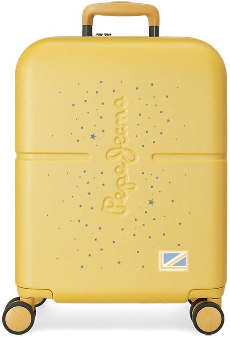 Cărucior de cabină Pepe Jeans Jane, 40 x 55 x 20 cm, negru, 40x55x20 cms, valiză de cabină Bagaje și echipament de călătorie Naty Shop Ocru Geantă extensibilă