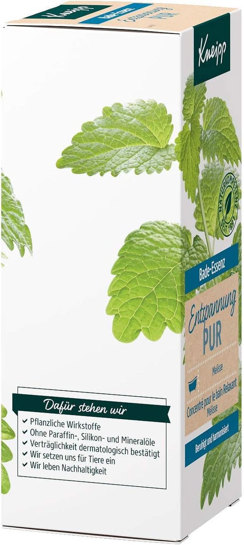 Kneipp Bade, bath oil with natural Indian melissa essential oil and lemon balm extract, 100 ml Naty Shop