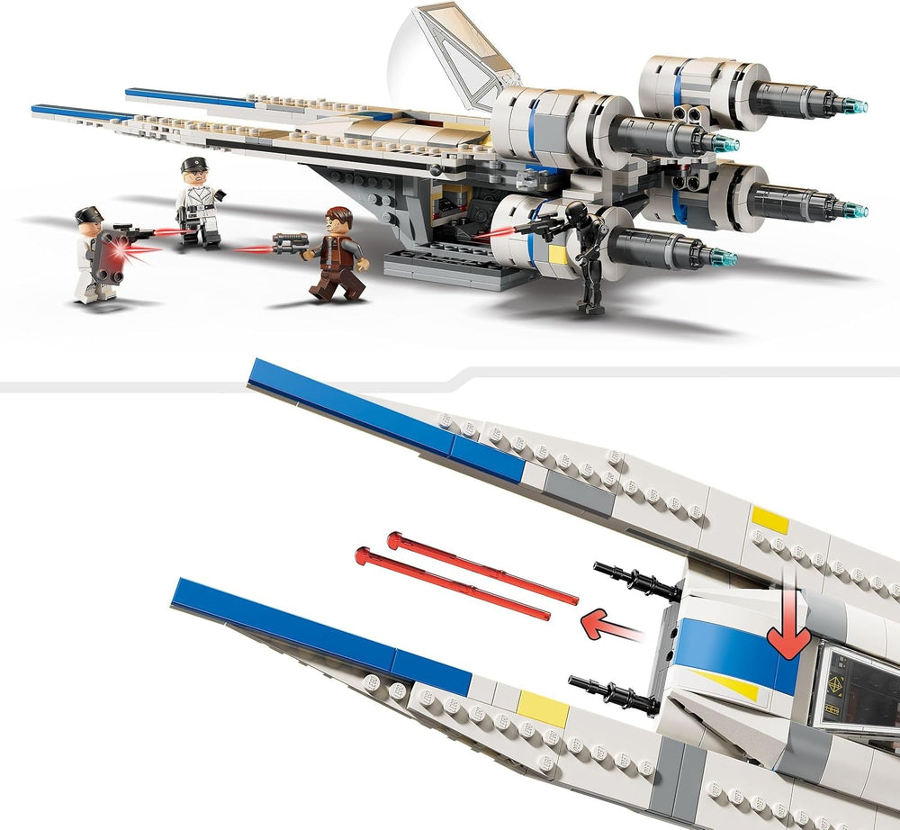 LEGO Star Wars 75399 Rebel U-Wing Starfighter - Toy with swing wing function and 3 minifigures including Cassian Andor and K-2SO droid figure - Gift for boys aged 8+ and Andor fans season 2 Building sets Beuche den LEGO-Store