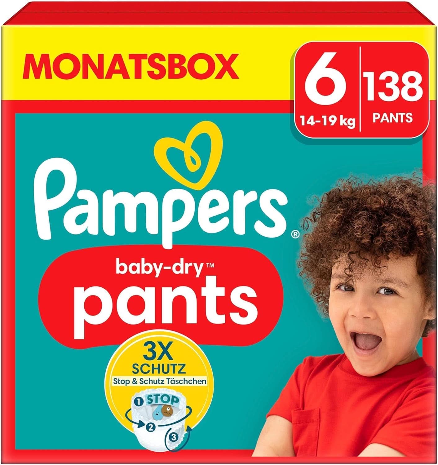 Pampers Windeln Pants Größe 5 Baby-Dry, 160 Windeln, 12Kg-17Kg, 360° Fit Hilft, Auslaufen Zu Verhindern Mother and Child Naty Shop 6 (138 pcs) New