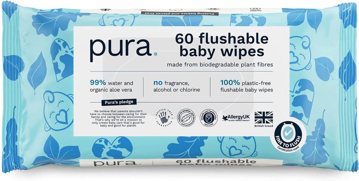Șervețele umede ecologice de unică folosință pentru bebeluși, pentru pielea sensibilă a bebelușilor, 70 de șervețele (1 pachet), 99% apă, 100% fără plastic, pentru pielea sensibilă, predispusă la eczeme, nou-născuți, biodegradabile, vegane
