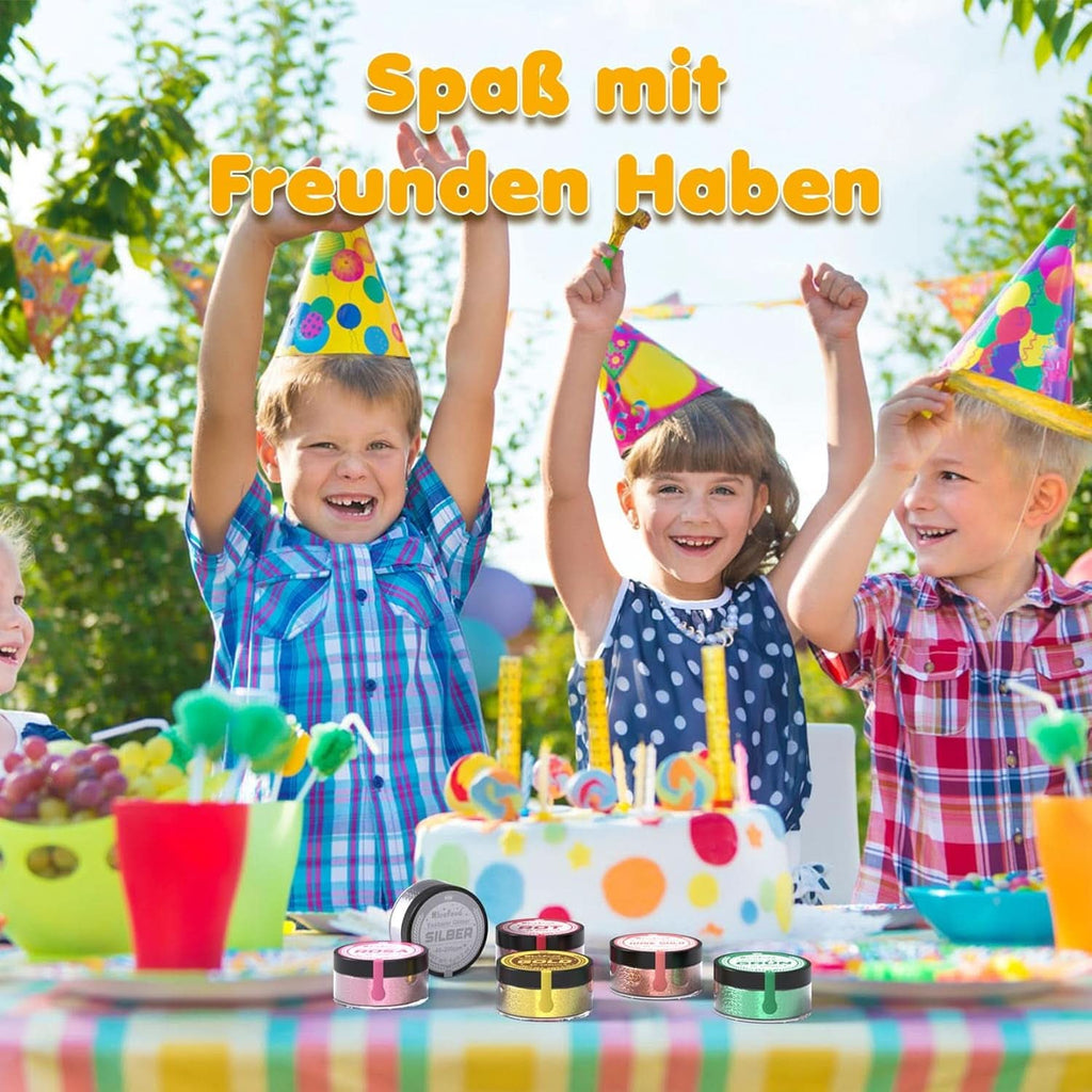 Glitter comestibil, set 6 nuante, 5 grame Glitter Naty Shop