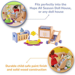 Hape E3459 - Children's room, small Naty Shop doll houses