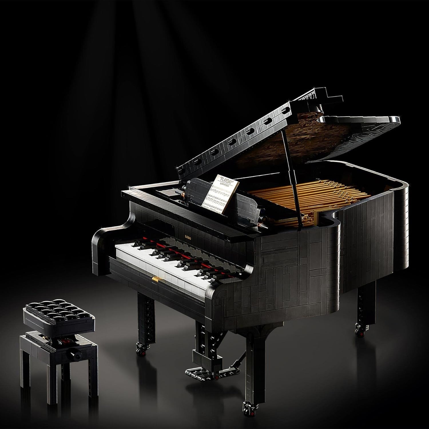 LEGO Ideas Concert Grand Piano (21323); Set de construcție; Propriul dvs. pian de concert; Proiect de modelare excelent pentru pianistul talentat, muzician, iubitor de muzică sau pasionat (3.662 piese) Seturi de constructie Besuche den LEGO-Store