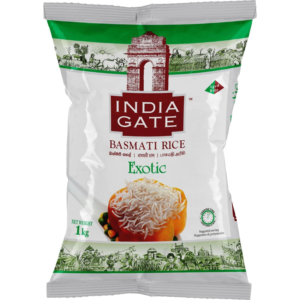 INDIA GATE Premium Basmati Rice – Long grain fine, aromatic rice from India, fine long grain (1 x 5 kg)
