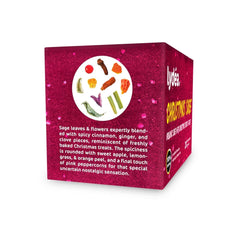 Lydea Bio-Salvie – Ceai de plante aromatice minunat, cu condimente și fructe întregi, fără cofeină, 60 piramide, pachet de 3 [3 x 20 piramide]