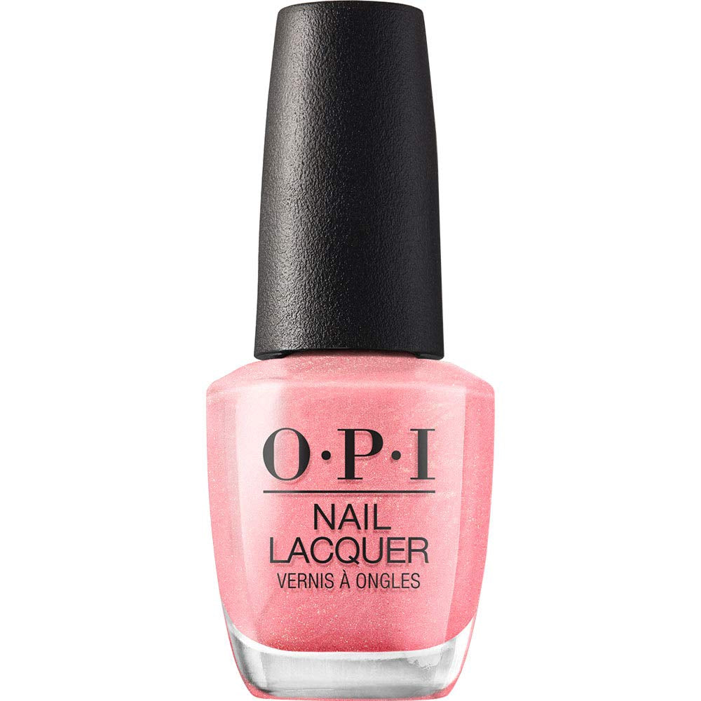 OPI Nail Lacquer Pink Shades – Oja cu uscare rapidă, rezistentă la ciobire și de lungă durată – durează până la 7 zile – cu pensulă ProWide extra-lată