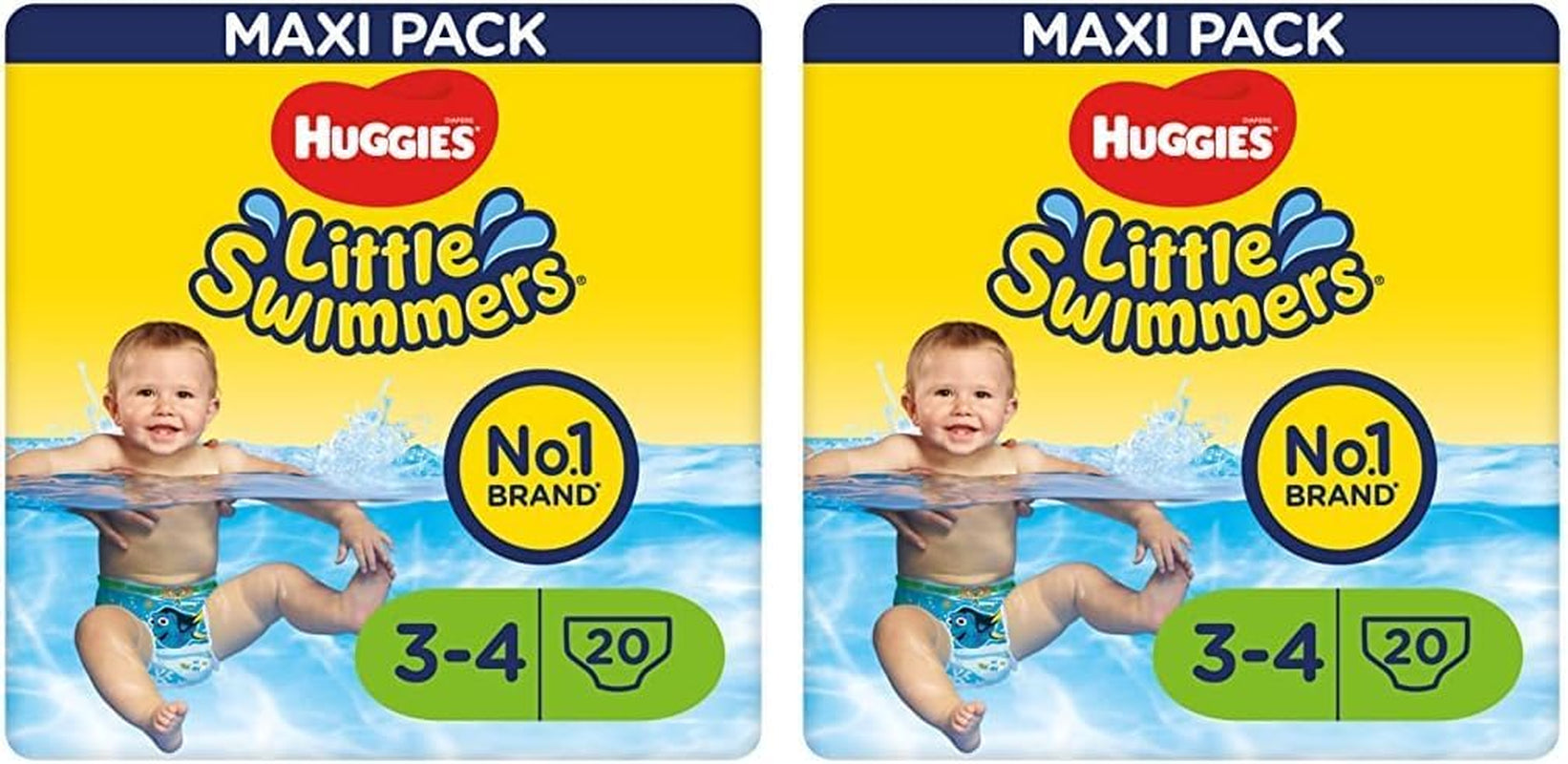 Huggies Little Swimmers Swim Diapers, Size 3-4 (7-15kg), 1 Pack of 20