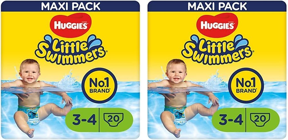 Huggies Little Swimmers Swim Diapers, Size 3-4 (7-15kg), 1 Pack of 20