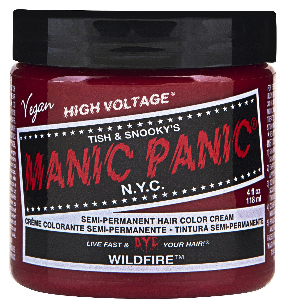 Manic Panic Electric Lizard Classic Cream, vegan, fără cruzime, vopsea de păr verde semipermanentă 118ml
