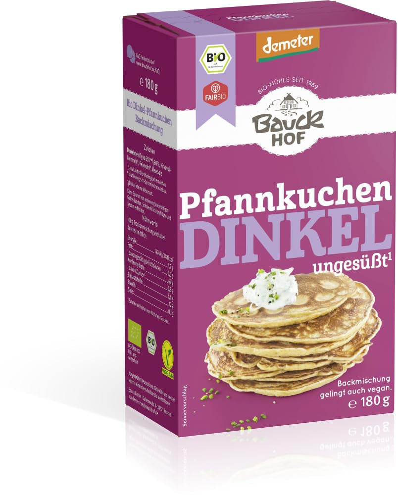 Dinkel-Pfannenkuchen, 180 G Mixture for baking and cooking Naty Shop 3.24 Kg (1Er Pack)