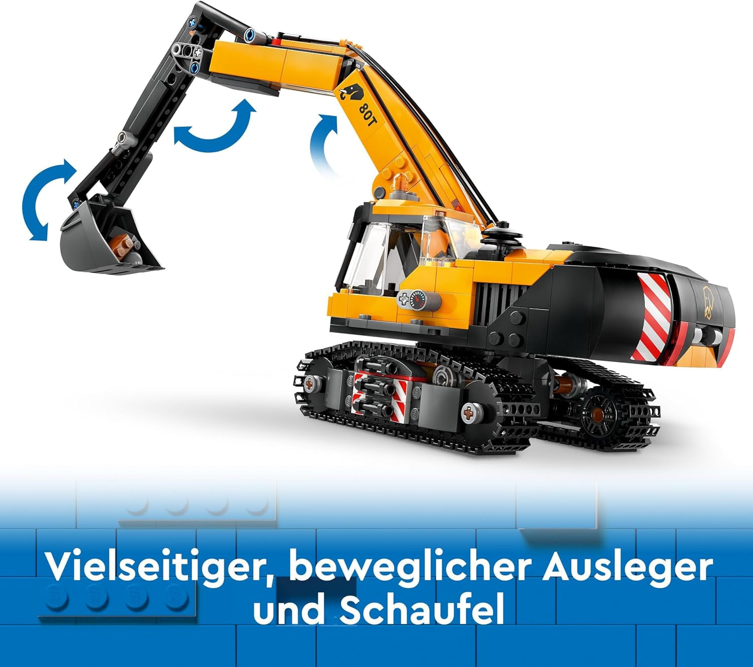 LEGO City Crawler Excavator, toy excavator for children from 8 years old, construction toy with excavator model, buildable truck with accessories and 3 minifigures 60420 Construction sets Besuche den LEGO-Store