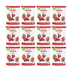 Organic Fruit Chips "100% Strawberry" Freeze Dried Strawberry Fruit Chips (12 x 12g) and New Organic Crunchy Corn and Carrot Flips, Organic Snack, From 1 Year, (9 x 30g) 270g