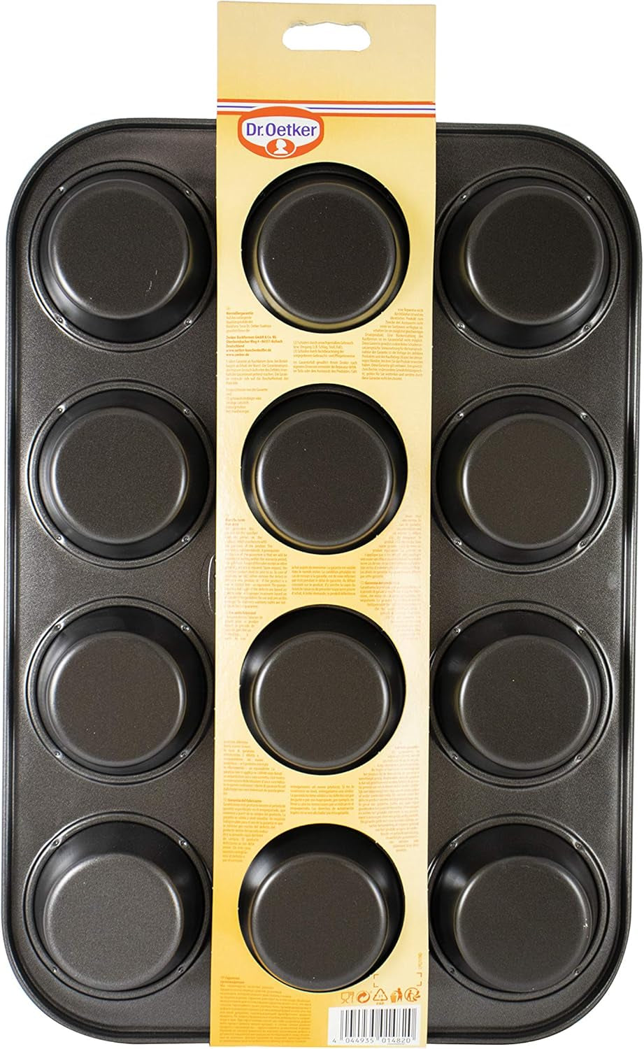 Dr. Oetker Muffinform 12-Er Mini Ø 7 Cm, Cupcake Form Für Saftige Muffins, Muffinblech Mit Antihaftbeschichtung, Menge: 1 Stück Molds and baking trays Naty Shop