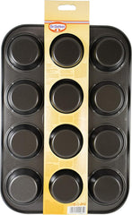 Dr. Oetker Muffinform 12-Er Mini Ø 7 Cm, Cupcake Form Für Saftige Muffins, Muffinblech Mit Antihaftbeschichtung, Menge: 1 Stück Molds and baking trays Naty Shop
