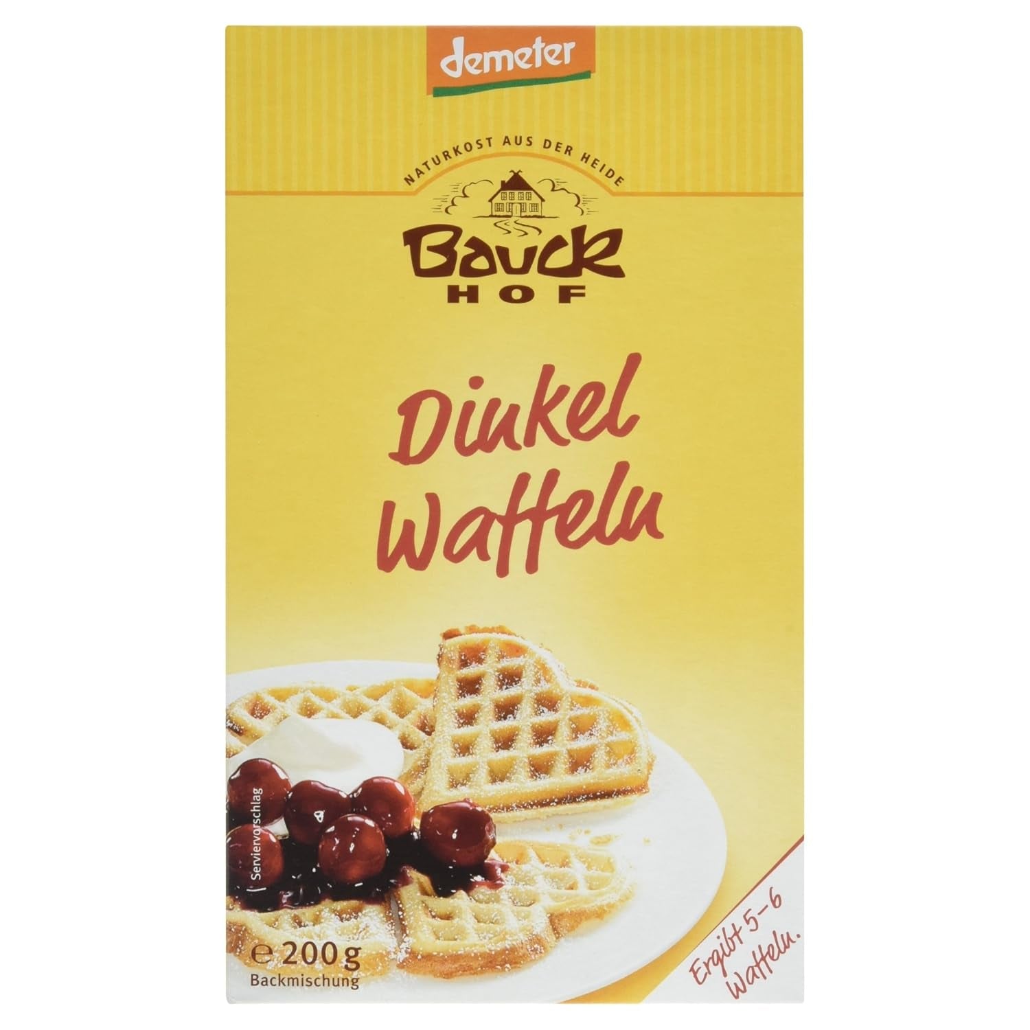 Demeter Bauck Hof Bio Dinkel Wafflen, 200 G Mixture for baking and cooking Naty Shop 200 G (1Er Pack)