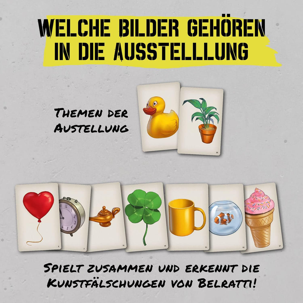 KOSMOS 683320 Belratti, Is this art or can this be the way? Card Game, Cooperative Picture Matching Game, 3 to 7 Players Ages 8 and Up