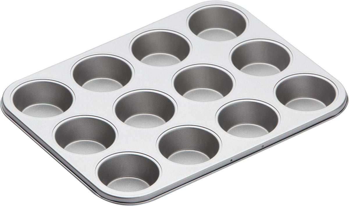 Kitchen Craft Muffin Baking Tray, Non-Stick Cover, Holds 12 Muffins, 35cm X 27cm Naty Shop Baking Pans & Trays