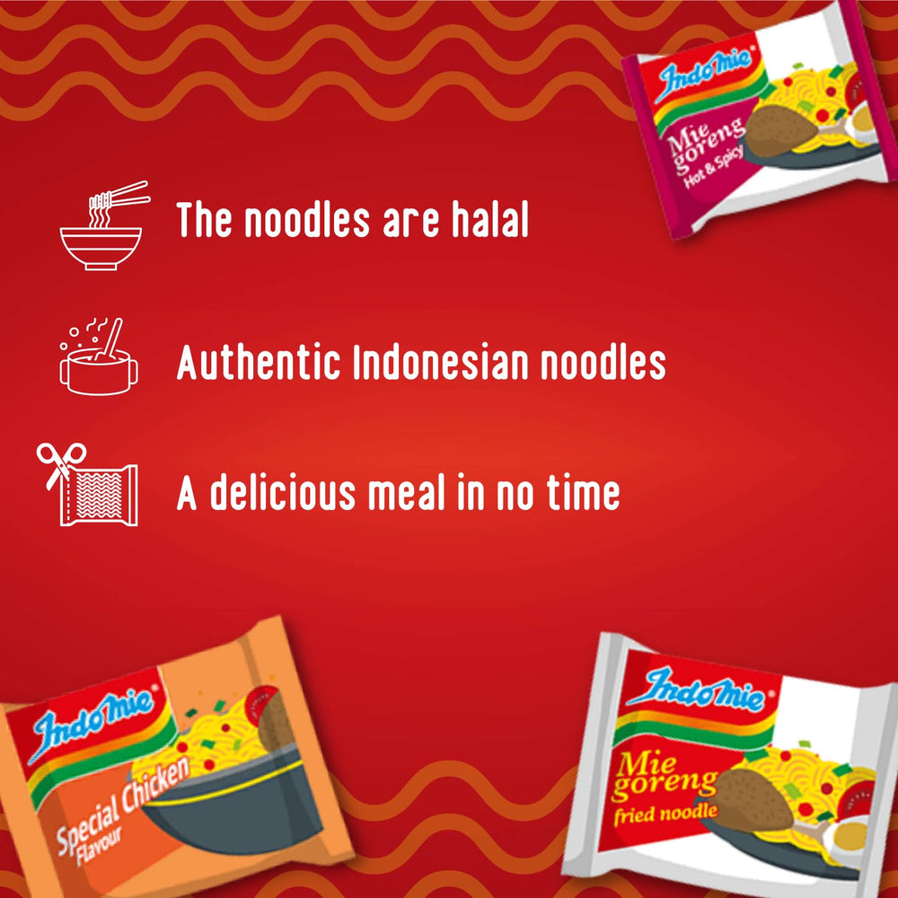 INDOMIE - Instant Mi Goreng Noodles - Multipack (40 x 80g)