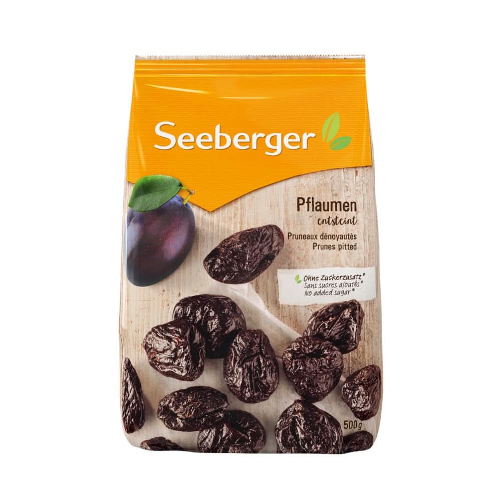 Seeberger Extra Large Tasty Best Quality Prunes - Very Sweet and Aromatic 13 x 125 Grams Naty Shop Dehydrated Products 8 x 500 Grams