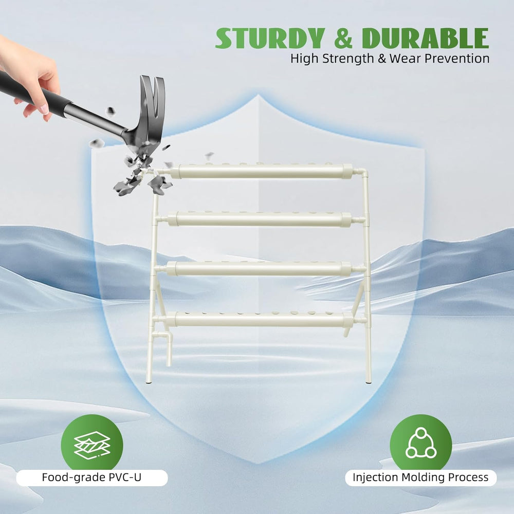 Hydroponic Grow Kit 36 ​​Holes Hydroponic Plant Irrigation System Hydroponic Grow Kit for Garden Home Garden Office