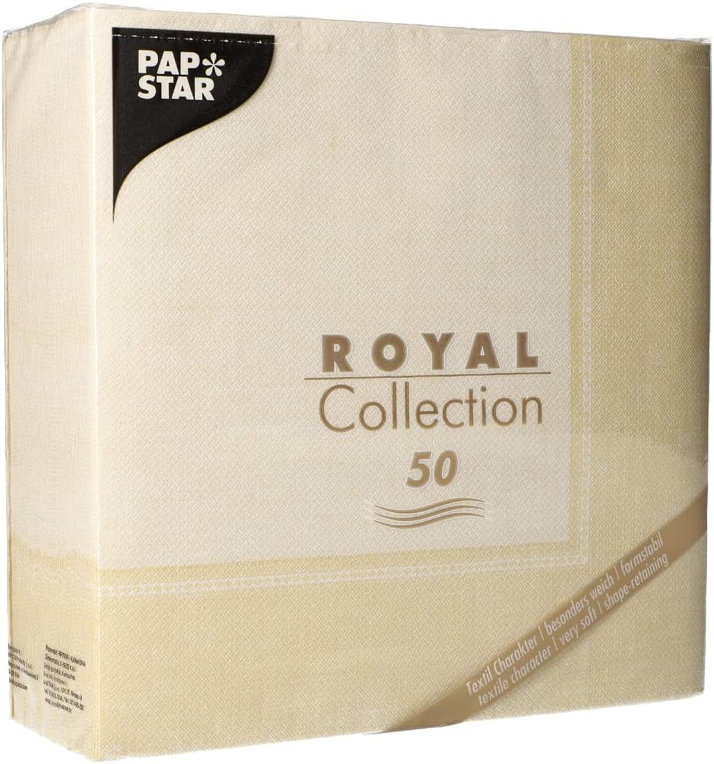 PAPSTAR 50 șervețele ROYAL Collection 1/4-fold 40 Cm X 40 Cm Pink Linum