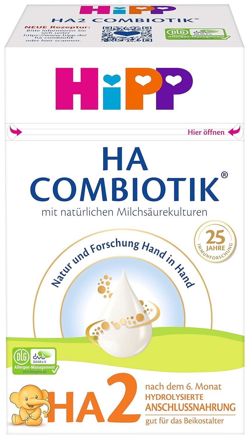 Hipp milk food HA Combiotik HA2 Combiotik, 600G, pack of 4 (4 x 600G) Mother and Child Naty Shop