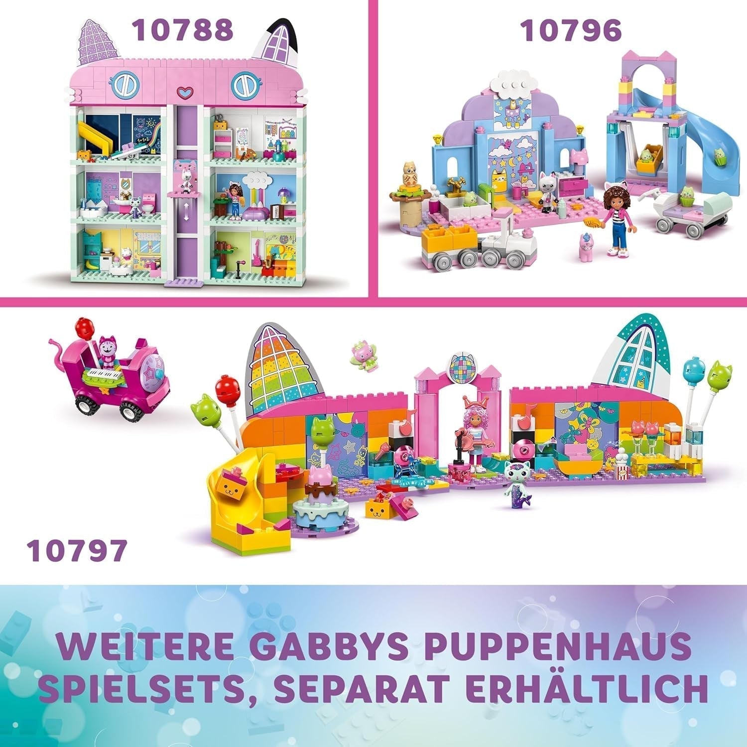 LEGO 4+ Gabby's Dollhouse Gabby's Little Kitty Ears Pretend Play Animal Set Children's Toy with Slide and Figures Gift for Girls and Boys Creative Play Toy 10796 Building Sets Beuche den LEGO-Store