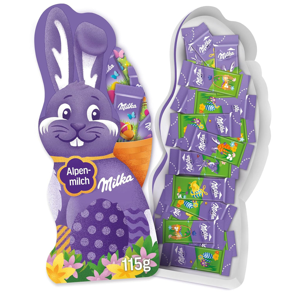 Milka Naps Smiling Bunny - Alpine Milk Easter Chocolate in a delightful gift box - 115g