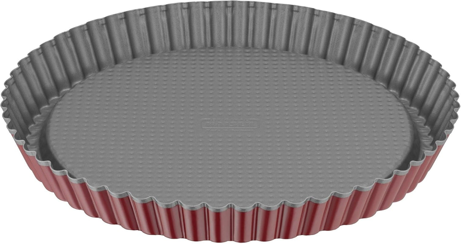 ORIGINAL KAISER Classic plus Obstbodenform 28 Cm, 28.4 X 28.4 X 3.5 Cm & Classic Mini Torteletts 6 Stück, Tartelette Förmchen 10 Cm, Tarteform Klein, Tortelettförmchen Antihaftbeschichte Baking molds and trays Naty Shop Single Classic Plus