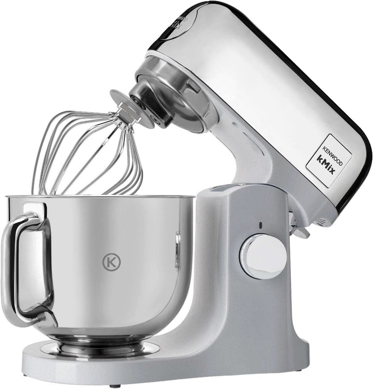 Kenwood Kmix Editions KMX760CH Küchenmaschine, 5 L Edelstahl Schüssel, Safe-Use-Sicherheitssystem, Metallgehäuse, 1000 Watt, Inkl. 3-Teiligem Patisserie-Set Und Spritzschutz, Chrom Mama si Copilul Naty Shop
