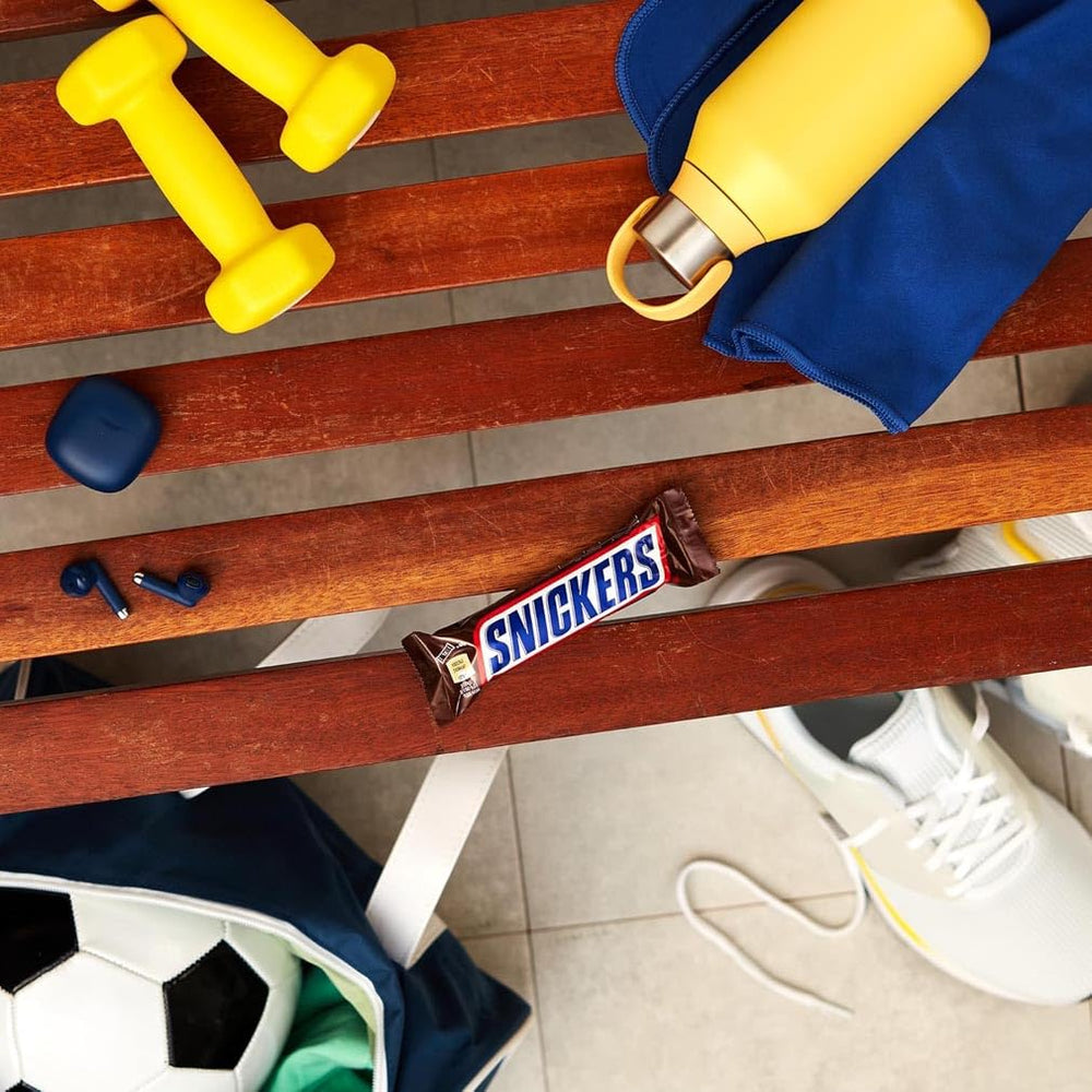 Snickers Chocolate Bar Peanut Caramel 5 Bar Pack | Snack football | (1 x 5 x 50g)