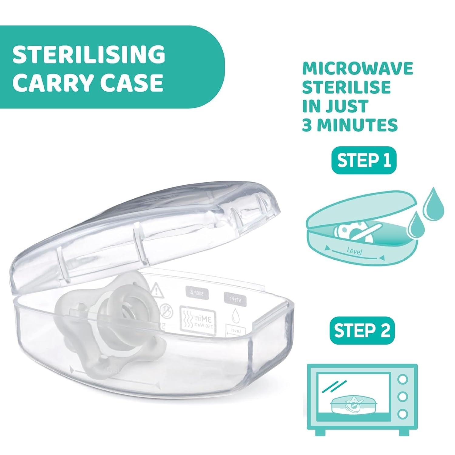 PHYSIOFORMA MINI SUSPENSIE MOALE PURGE, LUMINOASĂ, 2-6M, 100% SILICON, 2 BUC.