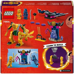 LEGO NINJAGO Arin's Battle Mech, Ninja toy for children aged 4+ With figures Incl. Arin with mini katana, action figures and mechs, small gift for boys and girls 71804 Building sets Besuche den LEGO-Store