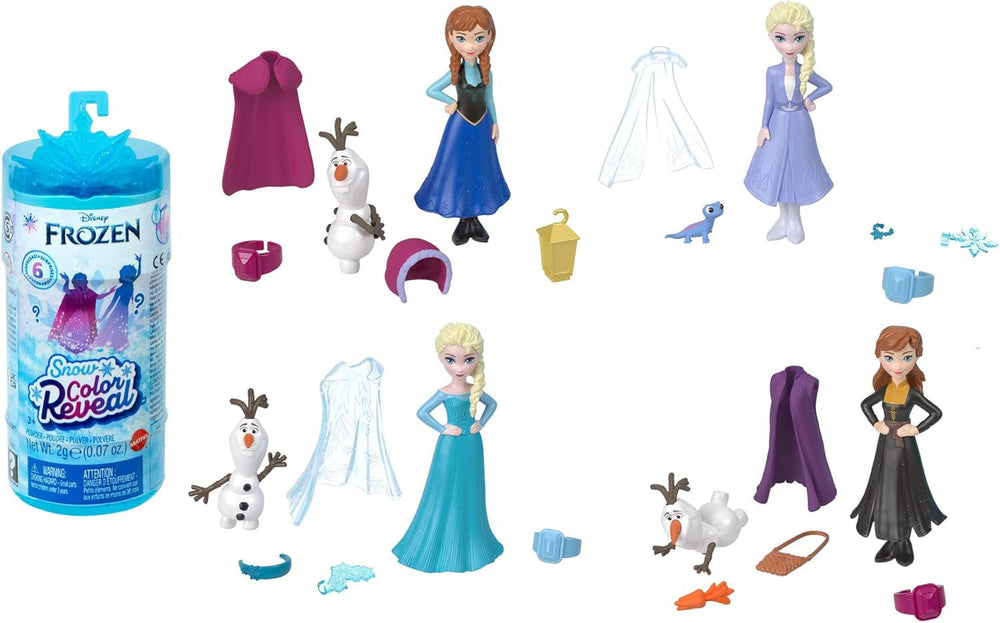 Mattel Disney Frozen Ice Reveal Squishy Ice Gel Doll and 6 Surprises, including Friends figure and accessories (dolls may vary) HRN77 Naty Shop Dolls Snow Color Reveal Dolls