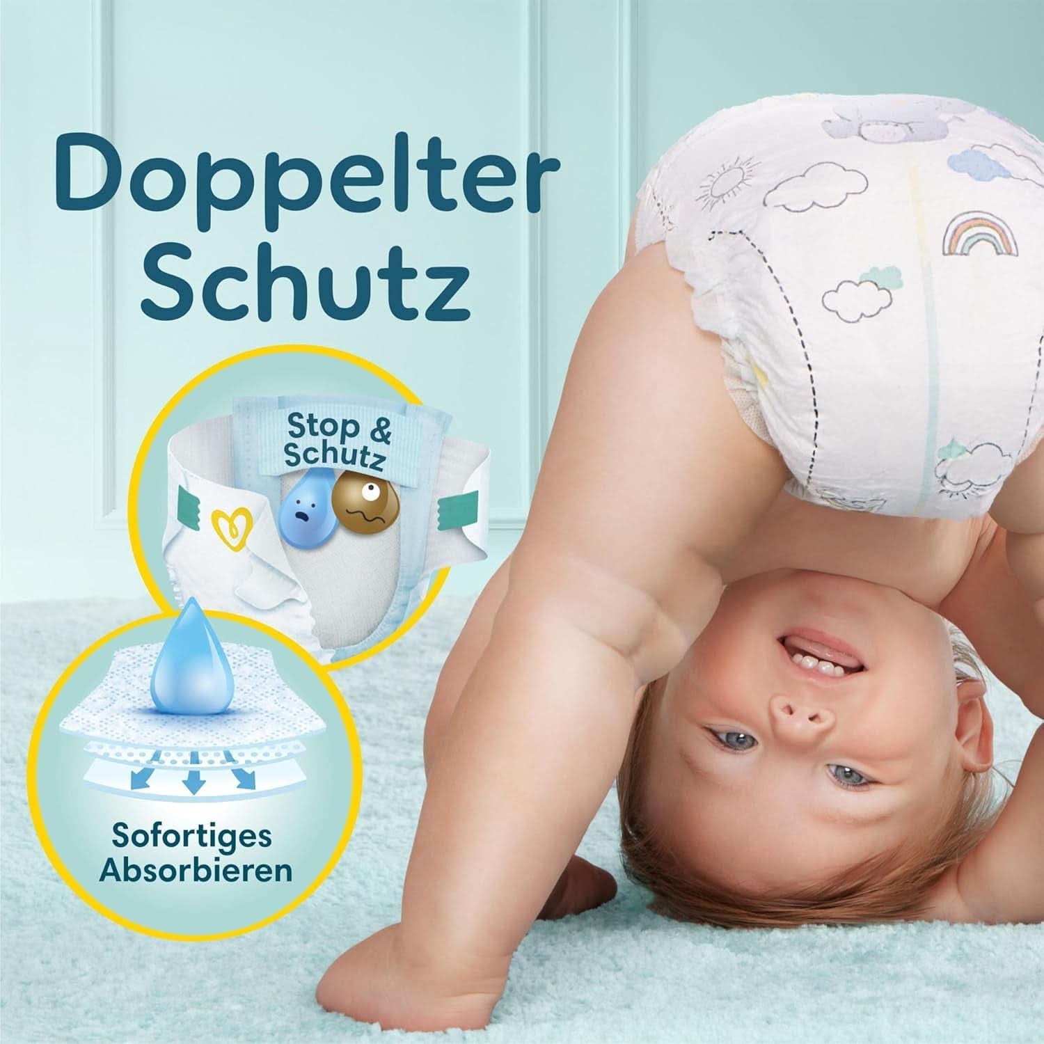 Pampers Baby Nappies size 4, Premium Protection, Nappies, 174 pcs. , 9Kg - 14Kg Mother and Child Naty Shop
