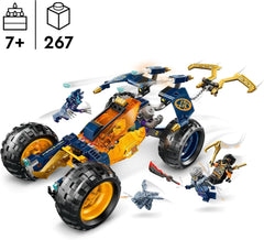 LEGO NINJAGO Arin's Ninja Off-Road Buggy, Ninja Toy with Car, Dragon and 4 Mini Figures, Buggy Model Adventure Set for Kids, Birthday Gift for Boys and Girls 7 Years Old 71811 Building Sets Beuche den LEGO-Store