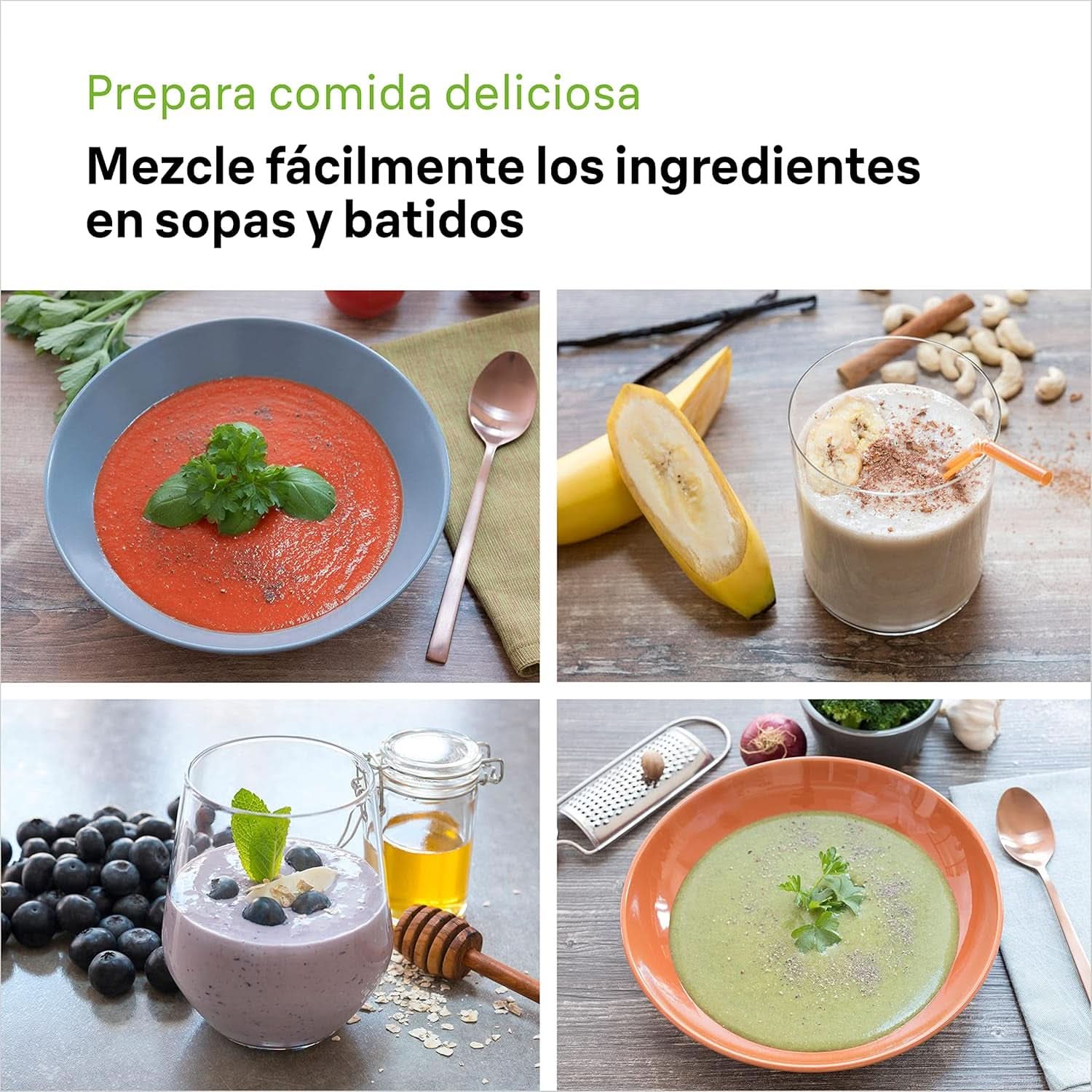 Braun Household Hogar Multiquick 7 Armmixer, Spritzschutz-Technologie, Spülmaschinenfest, Bpa-Freier Kunststoffbecher, MQ7000, 1000 W, Weiß Bucatarie Naty Shop