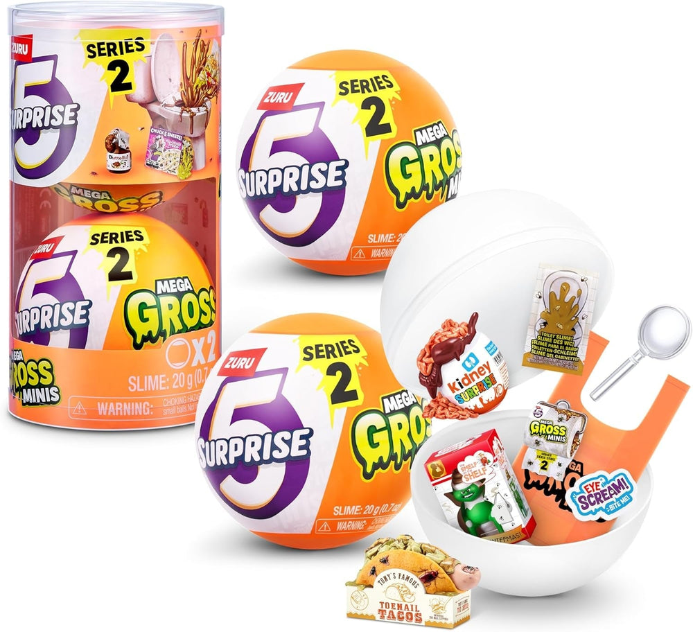 5 Surprise 77568 Capsules Gross Mega Gross Minis Series 2 from ZURU, 2 Capsules Action figures Naty Shop 2 capsules Series 2
