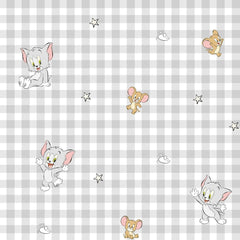 Not yet Quilt 100% cotton, Tom Jerry Vichy pattern, for 90 cm wide beds (90 X 200 cm) Quilts and quilts Naty Shop