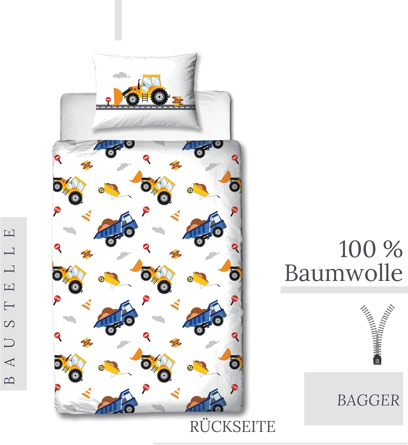 Bed linen for children, cotton Bed linen - children Naty Shop