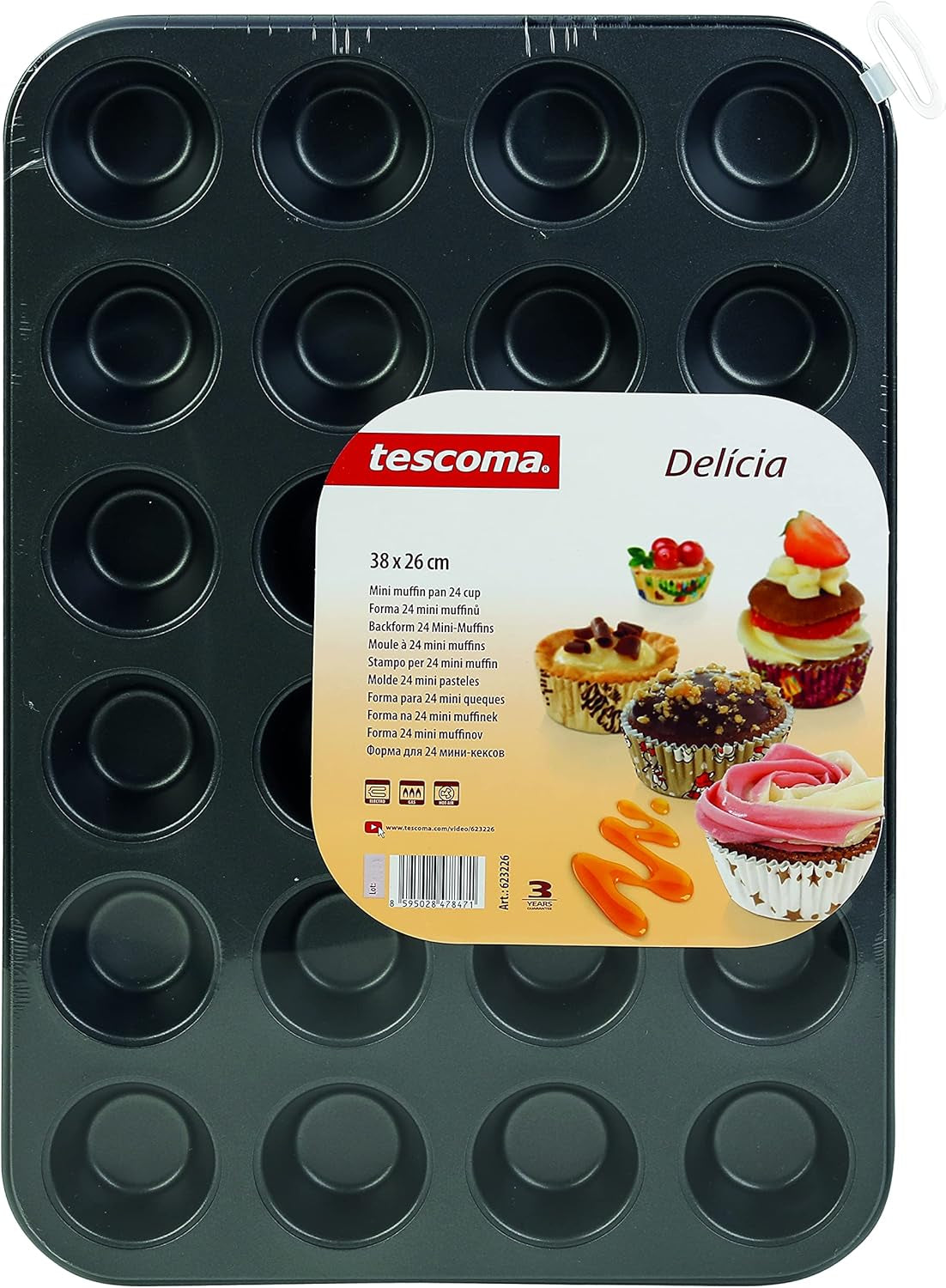 Baking tray, 38 X 26 X 2.5 cm Molds and baking trays Naty Shop