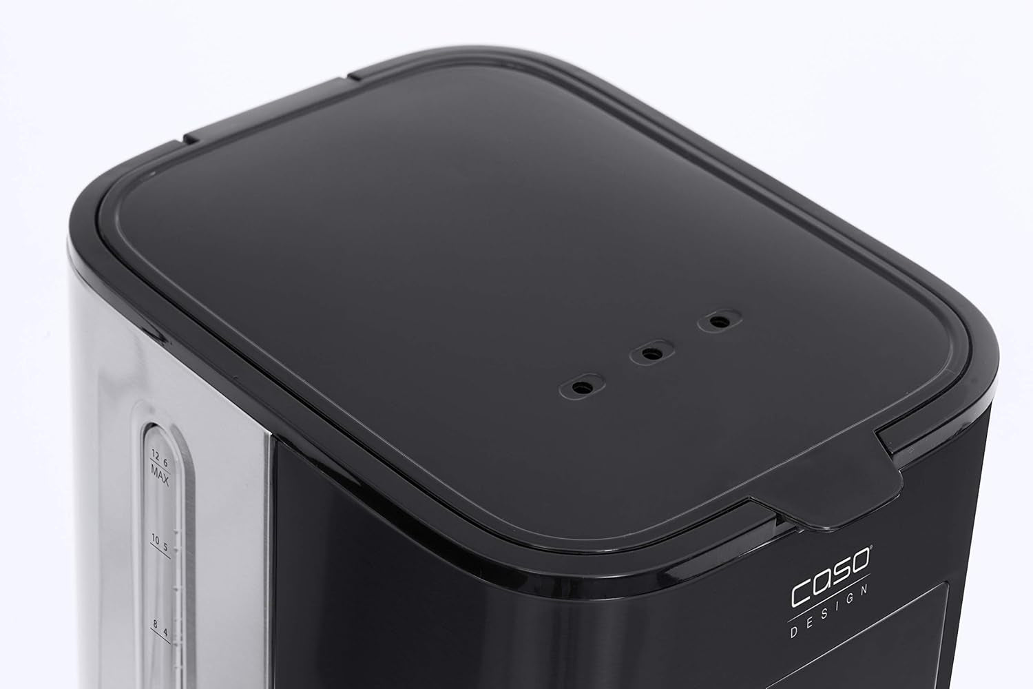 Espressor CASO Coffee Taste and Style cu filtru permanent, 1,5 l, temperatură optimă de preparare 92-96 °C, sistem anti-picurare, cap de preparare optimizat, oțel inoxidabil, 12 cești