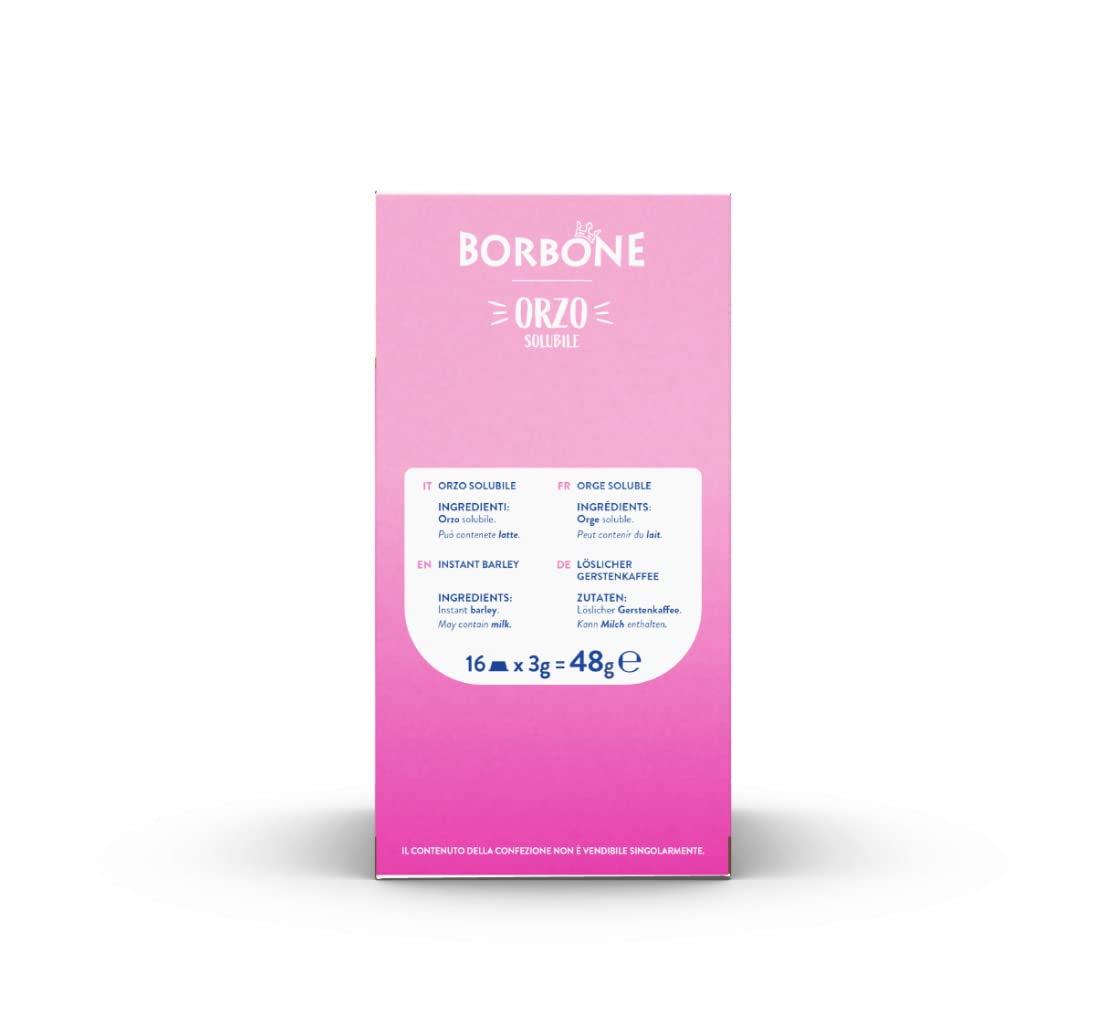 Caffè Borbone Malzkaffee - 96 Kapseln (6 Packungen mit 16 Stück) - Kompatibel mit Lavazza A Modo Mio Haushalts-Espressomaschinen