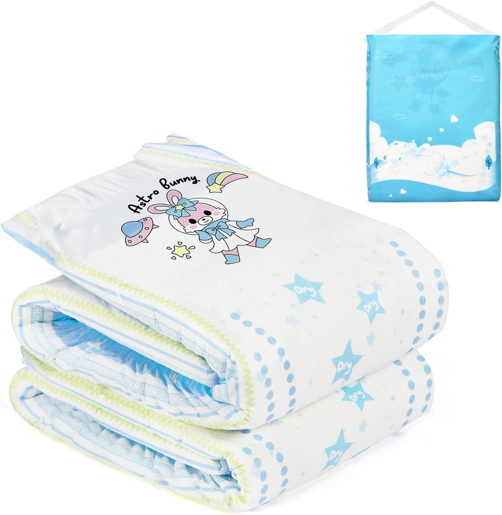 Adult Printed Diapers 5500-5800ml 2 Pack, 3 Prints Random Assortment - Astro Babies (L)